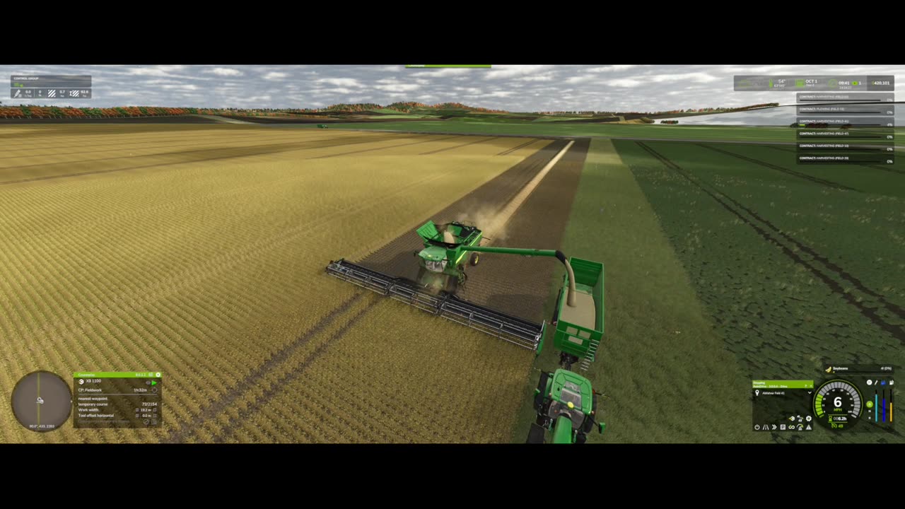Farming Simulator 25 Autdrive and Courseplay farming!