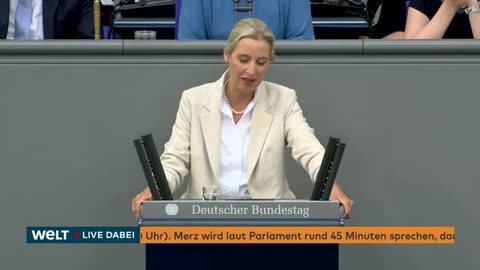 ALICE WEIDEL: AFD-Chefin teilt nach der Regierungserklärung im Bundestag gegen Friedrich Merz aus