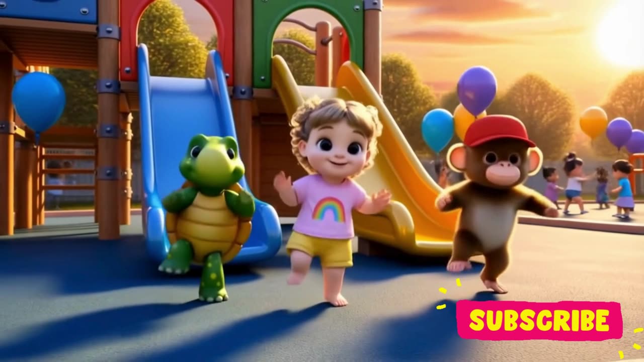 Slide, Slide, Whee! 🎵 Baby Playground Fun Song