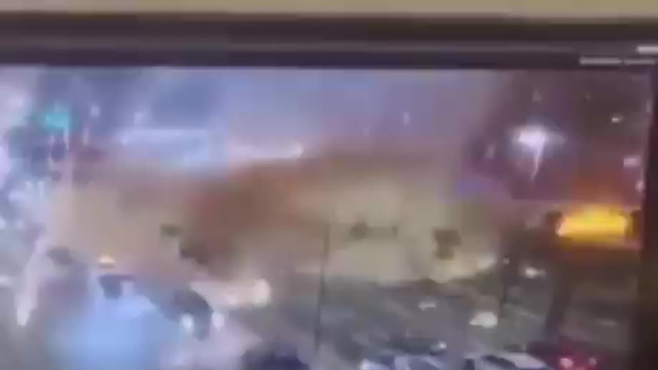 Video shows massive explosion at fireworks warehouse in São Paulo, Brazil.