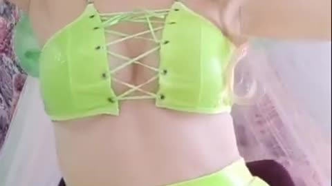 Sexy girl BUNI live dance with naked ass no pants