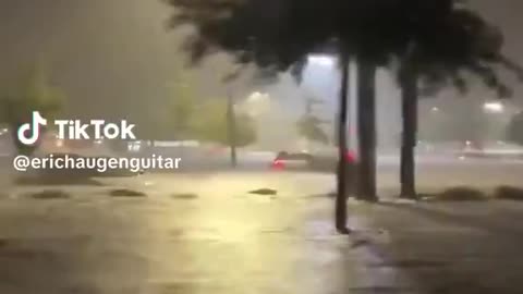 Another video of the floods in Chapel Hill, North Carolina as NWS reports 'life threatening