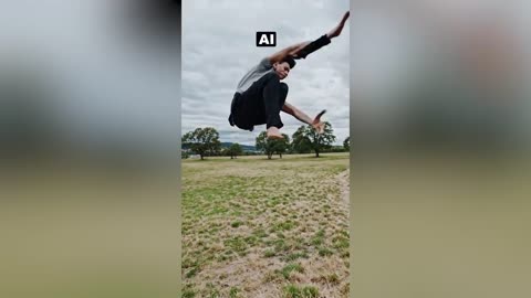 AI vs Real-Life Parkour And Flips