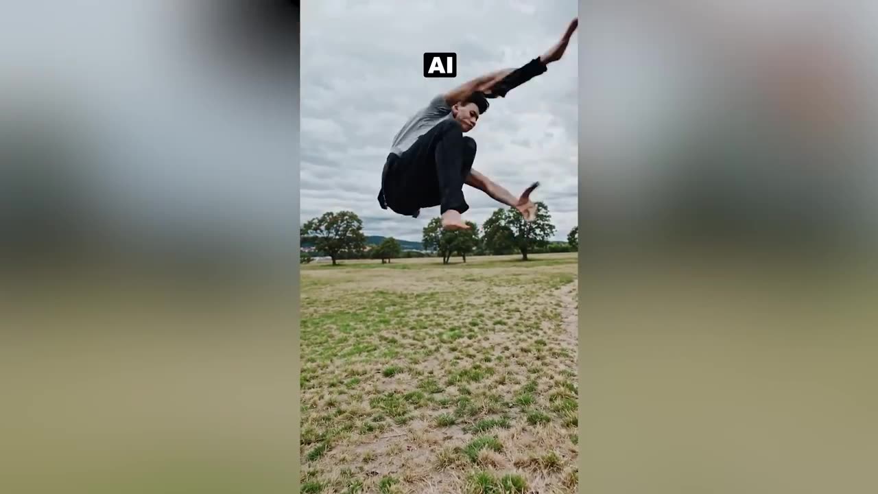 AI vs Real-Life Parkour And Flips