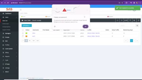 Create, Edit and Manage USERS in SAS4 Radius Manager