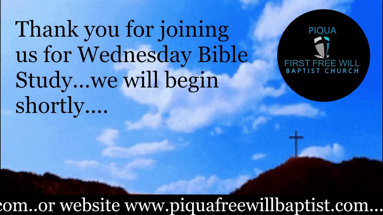 Wednesday Night Bible Study for July 23, 2025.