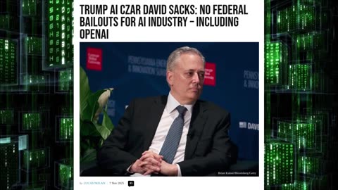 AI Czar - No Federal Bailouts For AI Industry