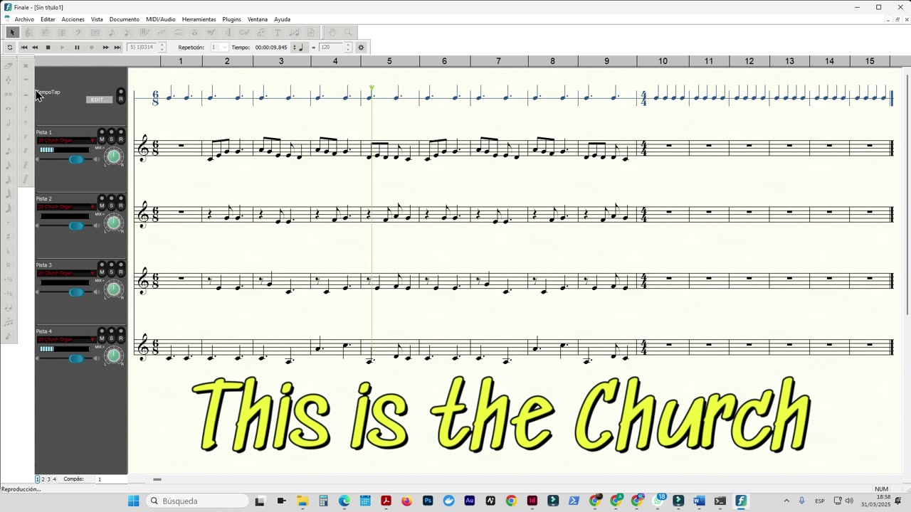 This Is the Church | Fingerplay Song with Original Melody and Sheet Music