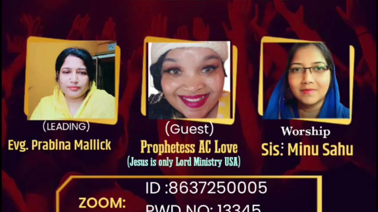 Join us for Thursday for healing and deliverance