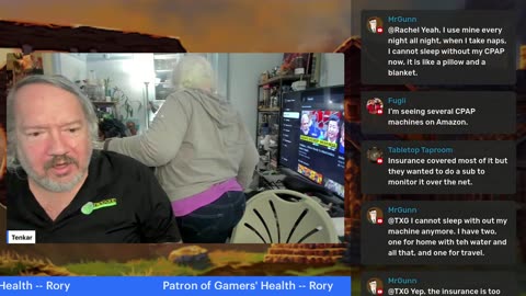 Gamers' Health Live - Rach Has Sleep Apnea - Tonight Sat Mat 31 @ 8PM ET
