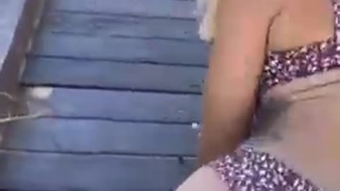 Tattoo Babe morning walk 😋 🍉👙☀️🌻