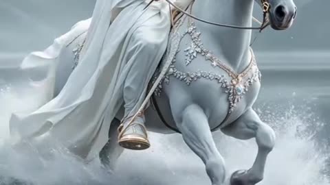 Dios viene montado en un caballo blanco