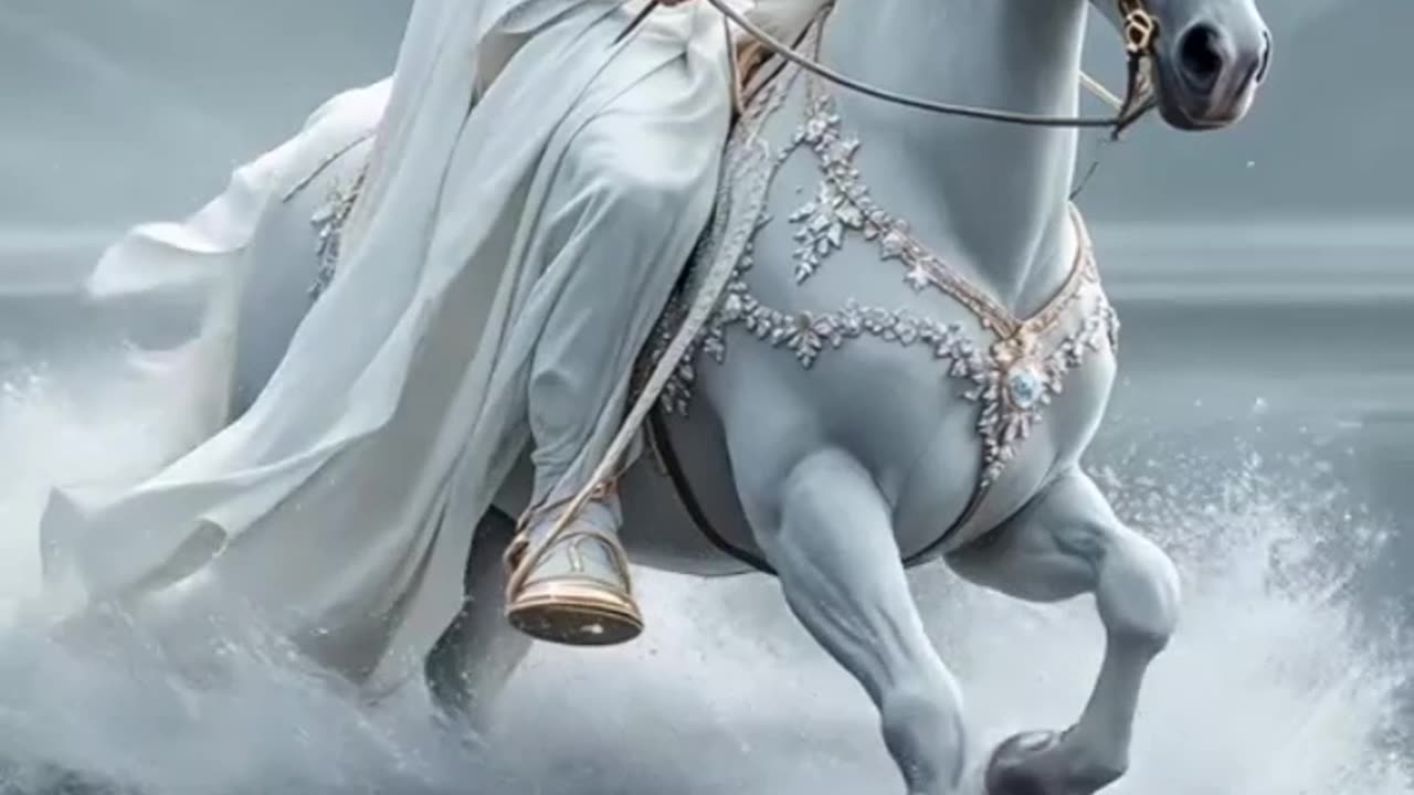 Dios viene montado en un caballo blanco