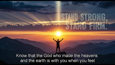 God Gives You Strength – Stand Strong, Stand Firm (Christian Motivation for Men)
