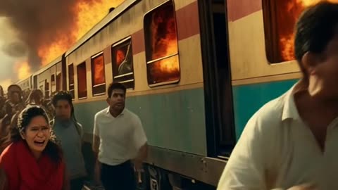 Train fire