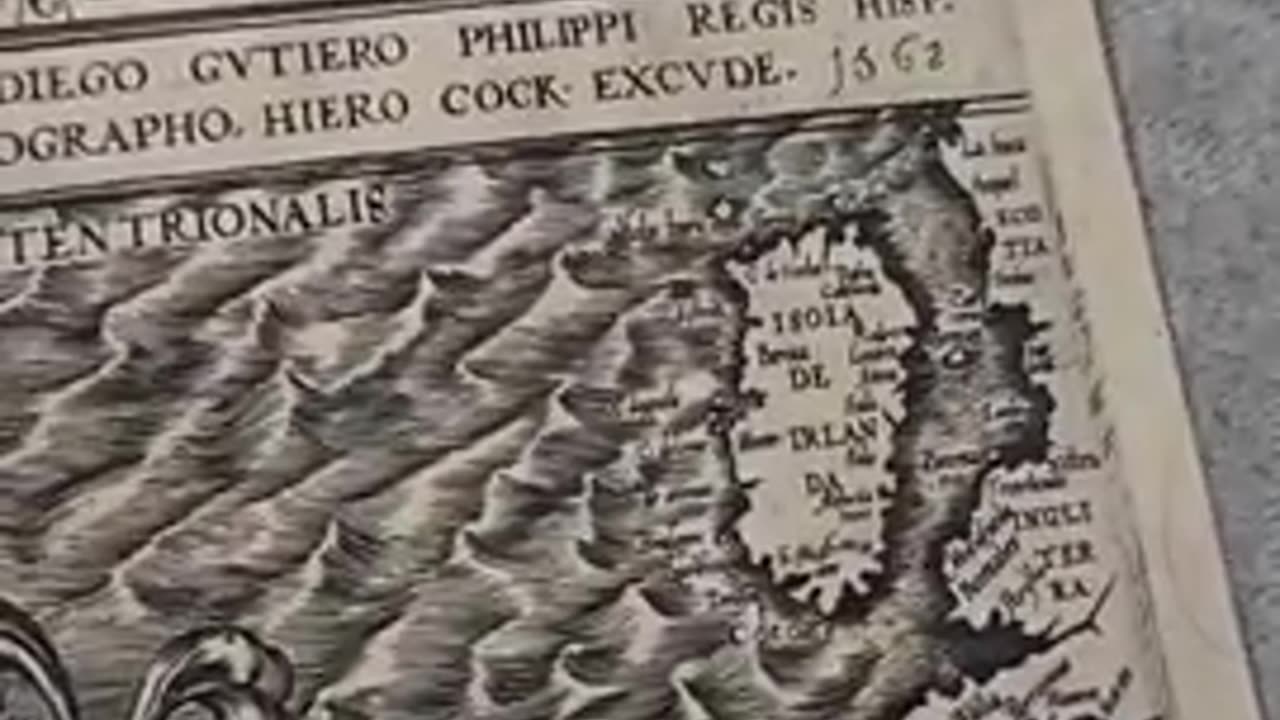 This older map that Christopher Columbus even went by showed what lands were inhabited by giants