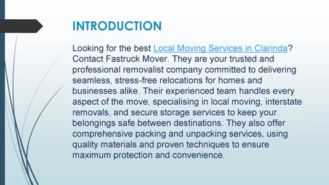 Best Local Moving Services in Clarinda
