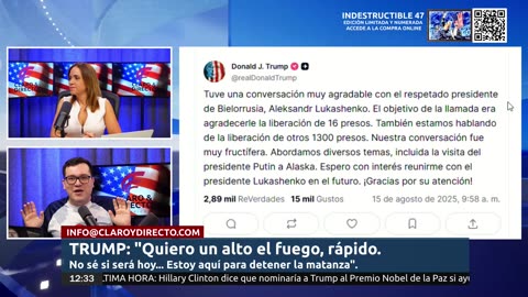 PREVIA Trump y Putin cara a cara en Alaska: ¿Fin de la guerra o rendición de Ucrania?