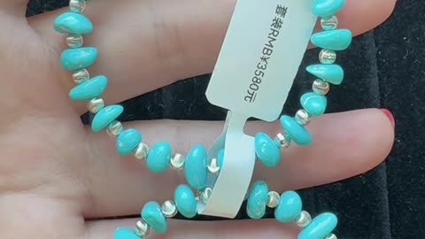 250606-5 Sleeping Beauty Turquoise Earrings: Deep-Sea Ripples Swaying by the Ears