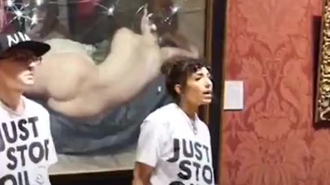 370 year old painting was SMASHED by 'Just Stop Oil' climate change CULT