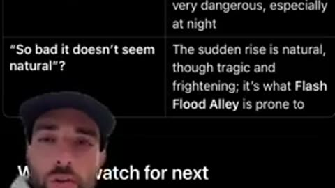 The actual footage of the water rising in Texas was four mins but the media said it was under 50mins