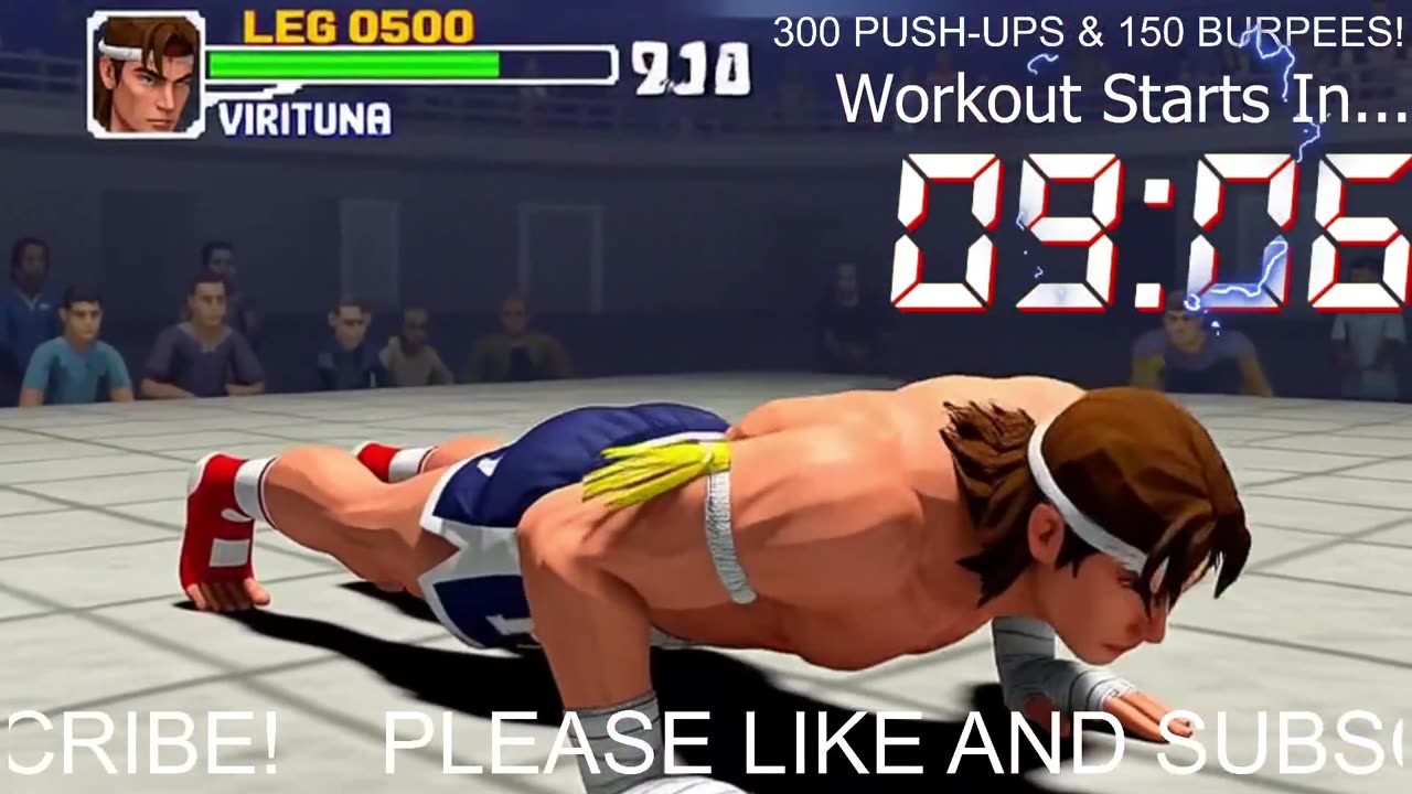 Everyday 300 push ups and 150 Burpees!