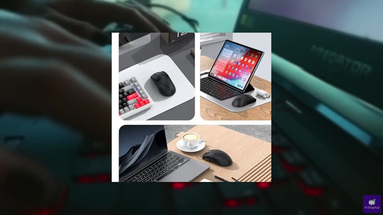 RAPIQUE R102 Ultra-Light Wireless Mouse – 53 g Featherweight, Dual Mode Bluetoot