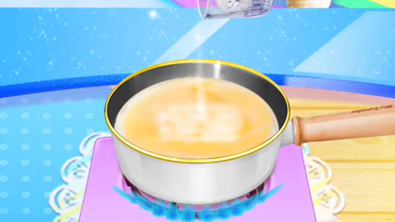 🌈🍮 Rainbow Rice Pudding in Unicorn Bakery Chef