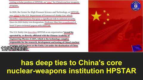 Stanford department chair Wendy Mao exposed for deep involvement in CCP’s nuclear program!