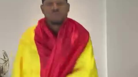 Nollywood Actor Goes Viral in Ghanaian Flag