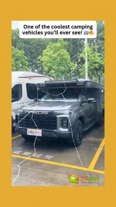 One of the coolest camping vehicles you’ll ever see! 🚐🔥