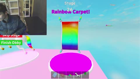 What Happens Revealed When A Gamer Attempts To Access The Rainbow Magic Carpet In A Roblox Game