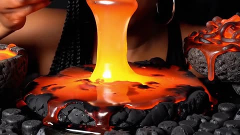 1 Minute of Lava Mukbang