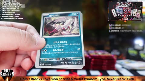 Dolly's Breaks Pokémon Scarlet & Violet Random Type Mixer Break #780 [May 4, 2025]