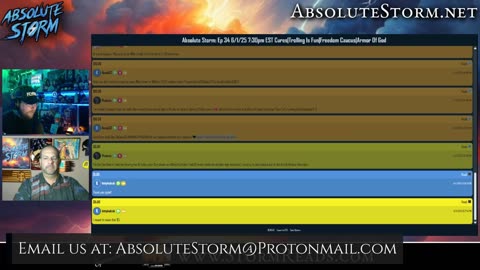 Absolute Storm: Ep 34 6/1/25 7:30pm EST Cures|Trolling Is Fun|Freedom Caucus|Armor Of God
