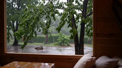 Rainy Day Window ASMR Calm Nature Sounds for Deep Relaxation & Sleep