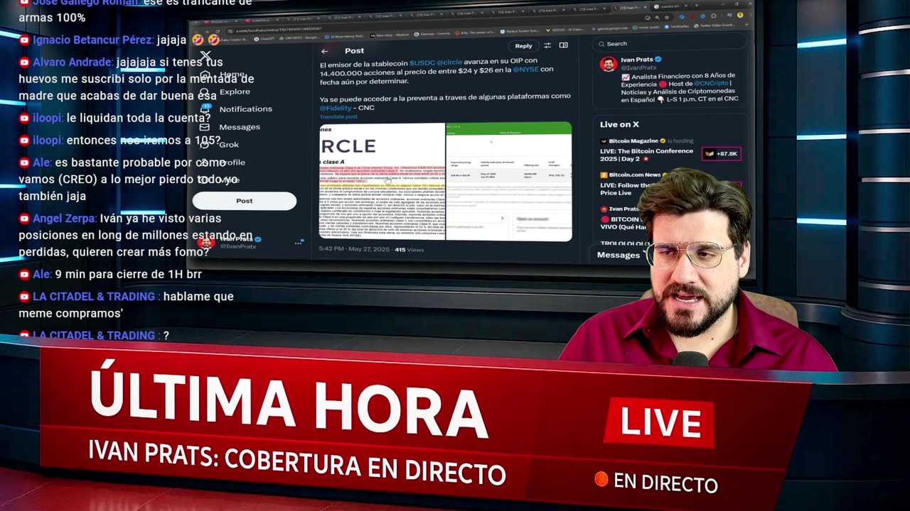 🔴 BITCOIN se DESPLOMA en VIVO (Qué Hacer!?) 👉 LA RESPUESTA 📉 Análisis de Bitcoin y Criptomonedas