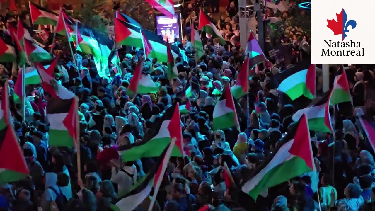 Pro Hamas Canadian Street Invasion