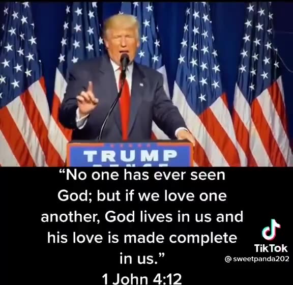 President Trump quoting scripture.