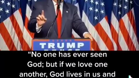 President Trump quoting scripture.