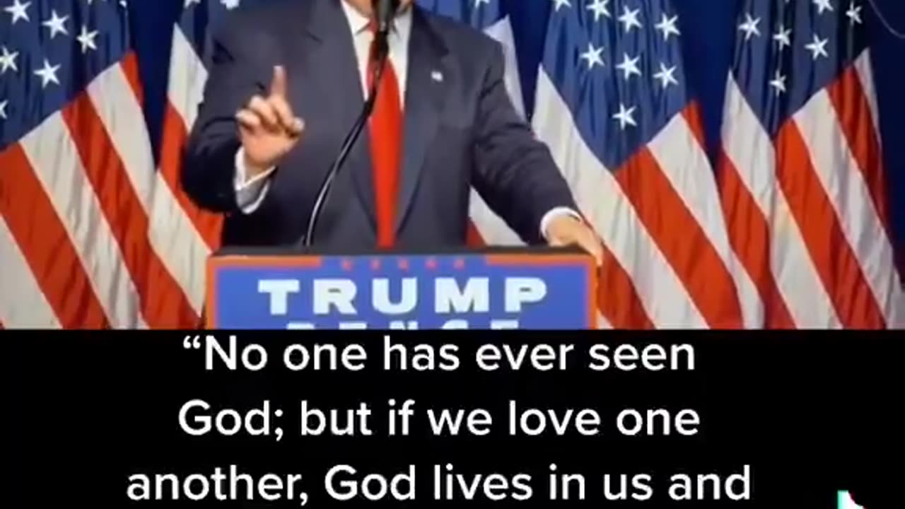President Trump quoting scripture.