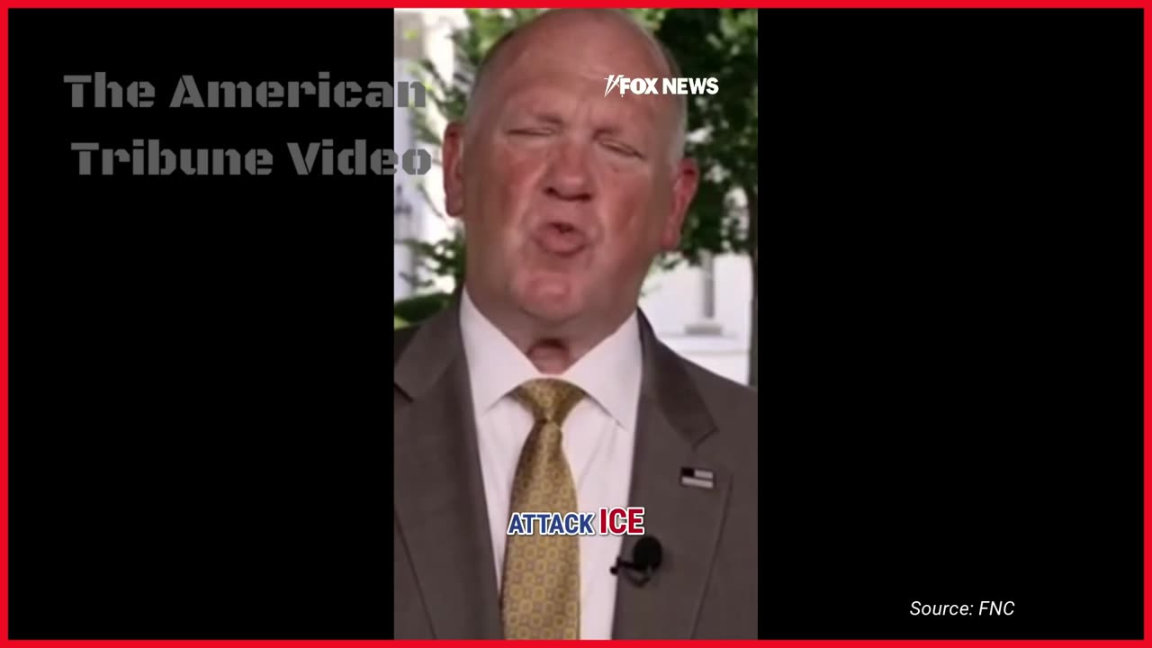 WATCH: Tom Homan Exposes How Democrats are Encouraging Attacks on ICE Agents