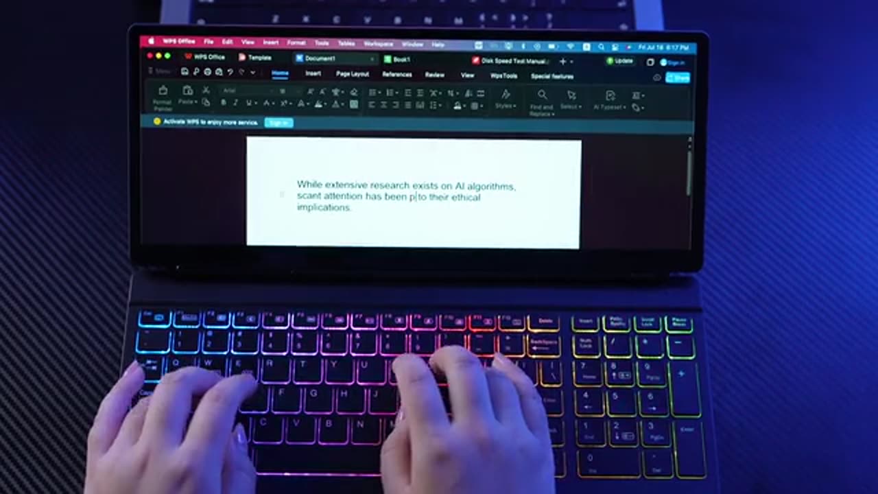 KeyGo 🔥 The Ultimate Ultra-Slim Folding Keyboard with Touchpad & Smart Screen!