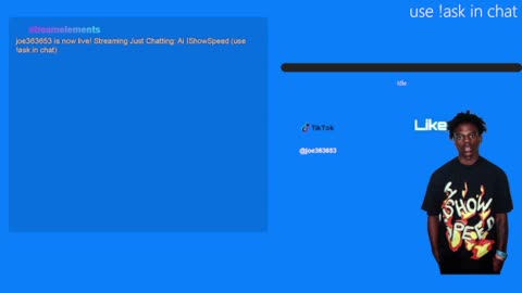 Ai ishowspeed (use !ask in chat)