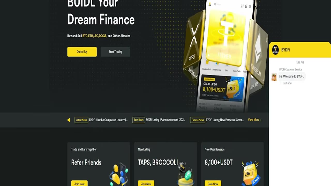 How to Deposit Crypto to Your BYDFi Account (PC)
