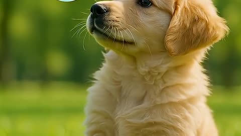 Puppy s First Bubble Discovery