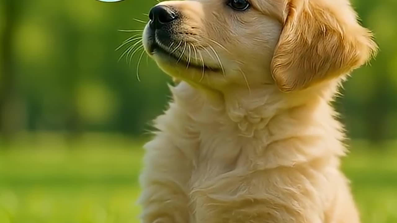 Puppy s First Bubble Discovery