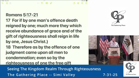 Seeing The Kingdom Realm Through Righteousness