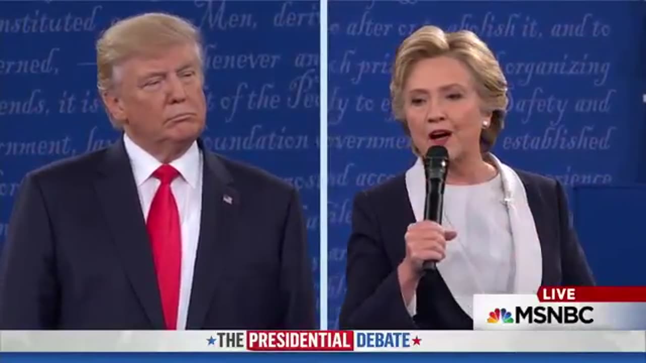 TRUMP TO CLINTON: YOU'D BE IN JAIL