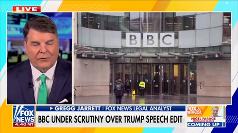 Gregg Jarrett Drops Legal Take On Whether Trump Will Force BBC To Fork Over Billions In Lawsuit